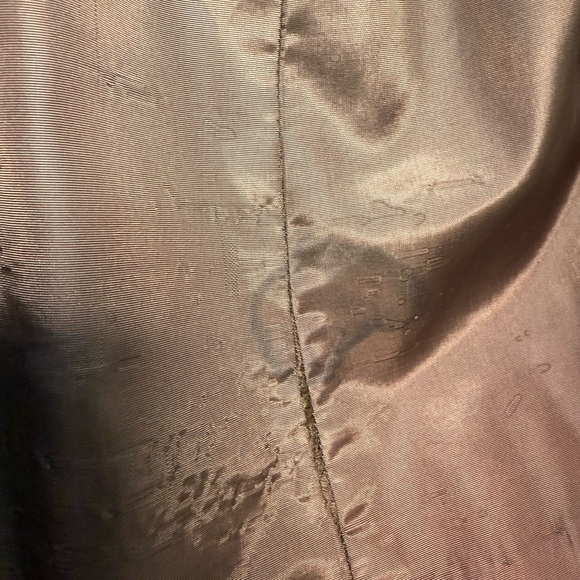 Vintage Suede Classic Brown Double-Breasted Women's Pea Coat | M - Picture 6 of 6